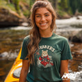 Adventurous Kayakers Tee Feline Fun on the Water Outdoor Enthusiast Gift Perfect for Kayaking Graphic Tee – Soft Feel · Must-Have Style