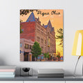 Canvas Rustic Town Wall Art Home Cabin Suburban City Stretched Canvas Print Home Cabin RV Life Gift For Traveller Birthday Graphic Tee – Warm & Stylish · Must-Have Style