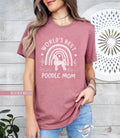 Worlds Best Poodle Mom T Shirt Cute Dog Lover Gift Boho Style Rainbow Tee Gift for Dog Mama Funny Poodle Shirt Pet Owner T Shirt Graphic Tee – Premium Graphic · Trending Graphic Apparel