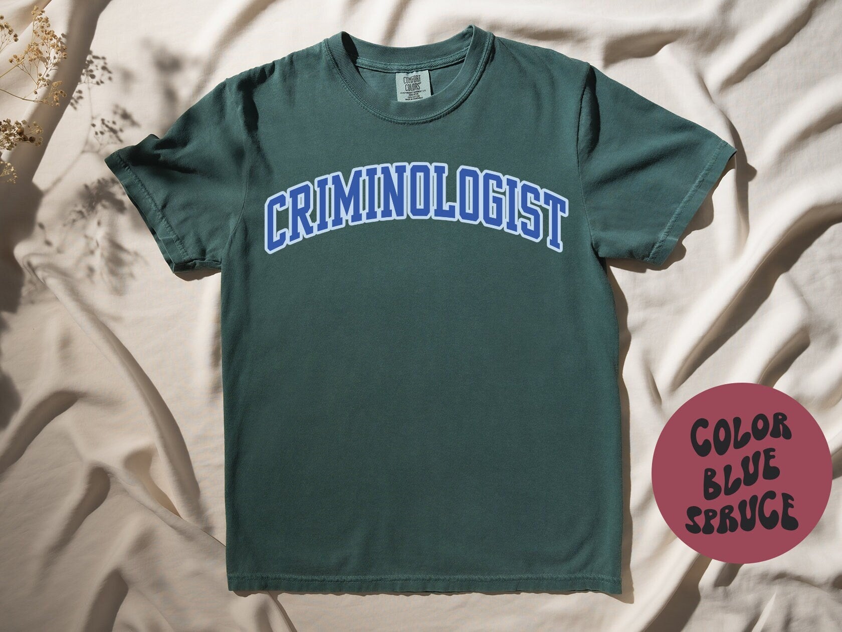 Criminologist Criminology Graduation Shirt Gifts COMFORT COLORS Tshirt Crew Neck Tee Crewneck Short Sleeve Men Women Graphic Tee – Bold Style · Must-Have Style