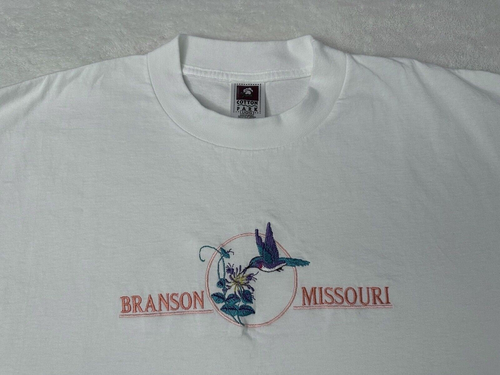 Vintage 1990s 90s Branson Missouri Hummingbird Bird Flower Garden T Shirt L NEW Graphic Tee – Soft Feel · Great Gift For Fans