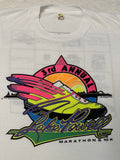 Vintage 1980s 80s Lake Powell Arizona Marathon 10K Running Race Event T Shirt M Graphic Tee – Soft Feel · High-Quality Print