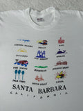 Vintage 1980s 80s Santa Barbara California Channel Islands Landmark T Shirt L Graphic Tee – Soft Feel · Must-Have Style
