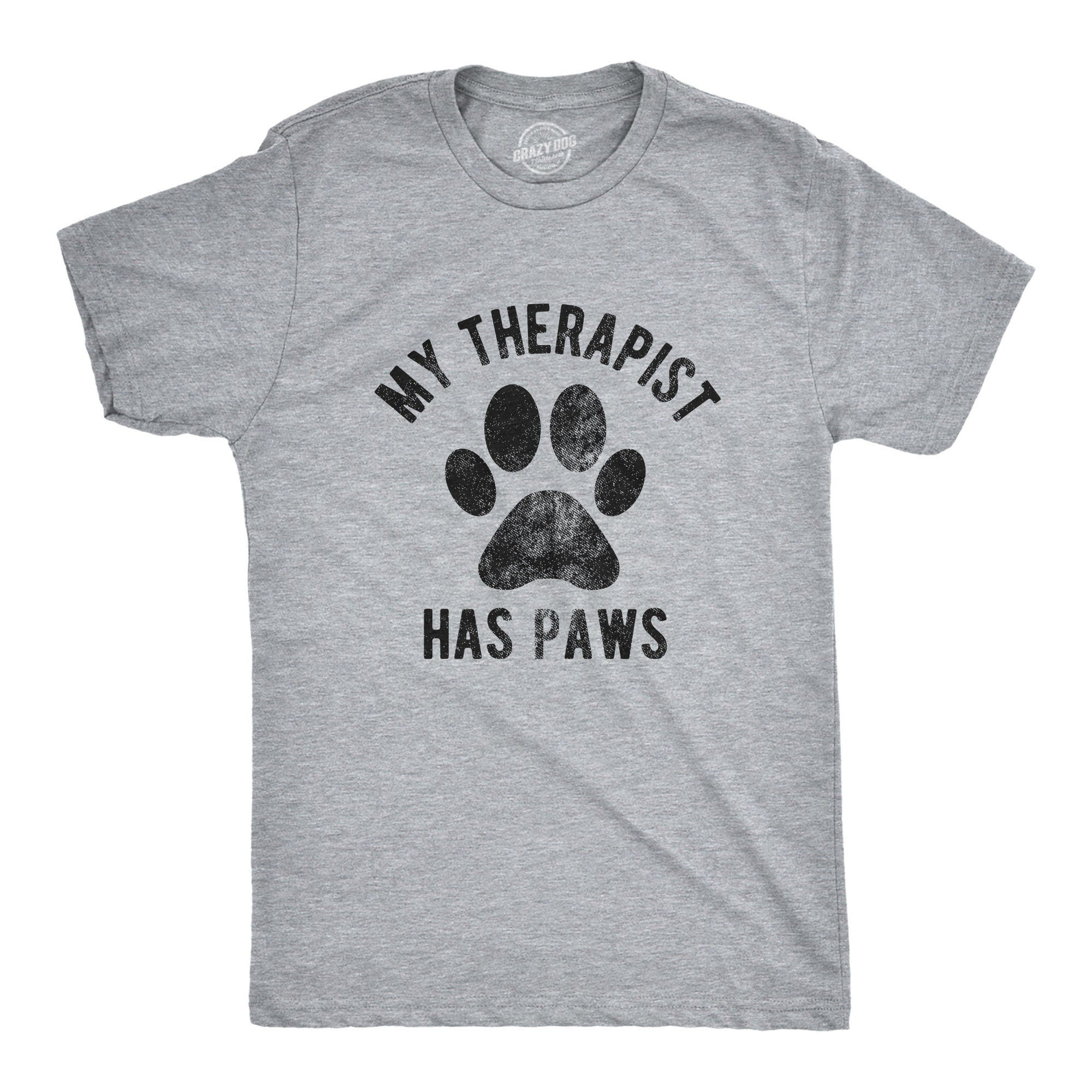 Love Dog Dad Shirt Big Love Dog Paw Shirt Men New Dog Owner Gifts For Guys Cat Shirts Paw Print Cat Dad My Therapist Has Paws Graphic Tee – Premium Graphic · Top Pick For Any Outfit
