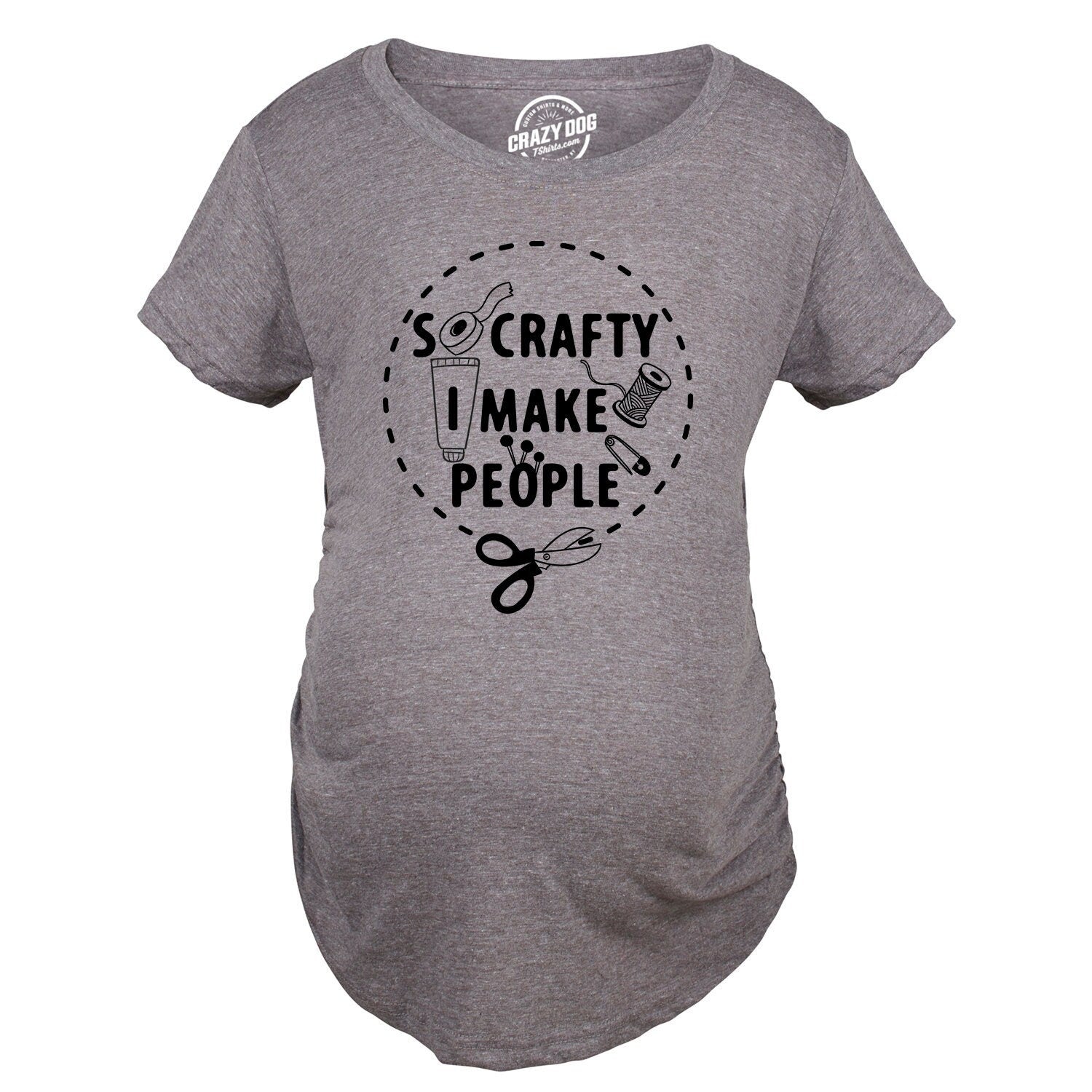 Cute Maternity Shirt So Crafty I Make People Kicking Pregnant Maternity Shirt Funny Pregnant Shirt Maternity Shirts Baby Shower Gift Graphic Tee – Easygoing Wear · High-Quality Print