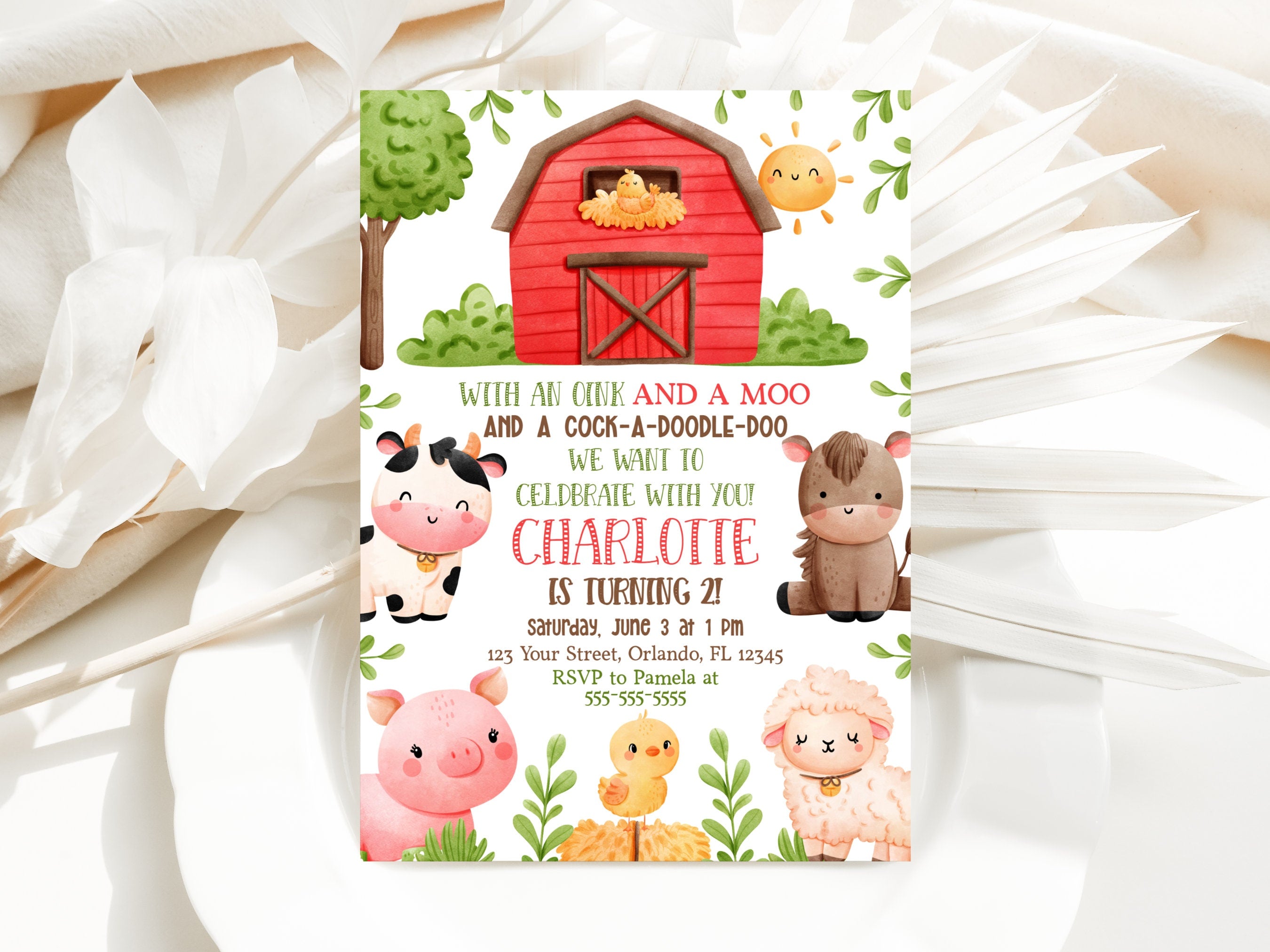 Farm Birthday Invitation Editable Farm Animals Invite Barnyard Birthday Theme 2nd Birthday Party Barn Animals Invite Ranch Party FARM1 Graphic Tee – Premium Graphic · Trending Graphic Apparel