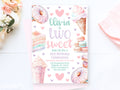 Two Sweet Second Birthday Invite Two Sweet Birthday Party Girls 2Nd Birthday Printable Invitation Pastel Party Donut Invite Editable TW1 Graphic Tee – Fan Favorite · Trending Graphic Apparel