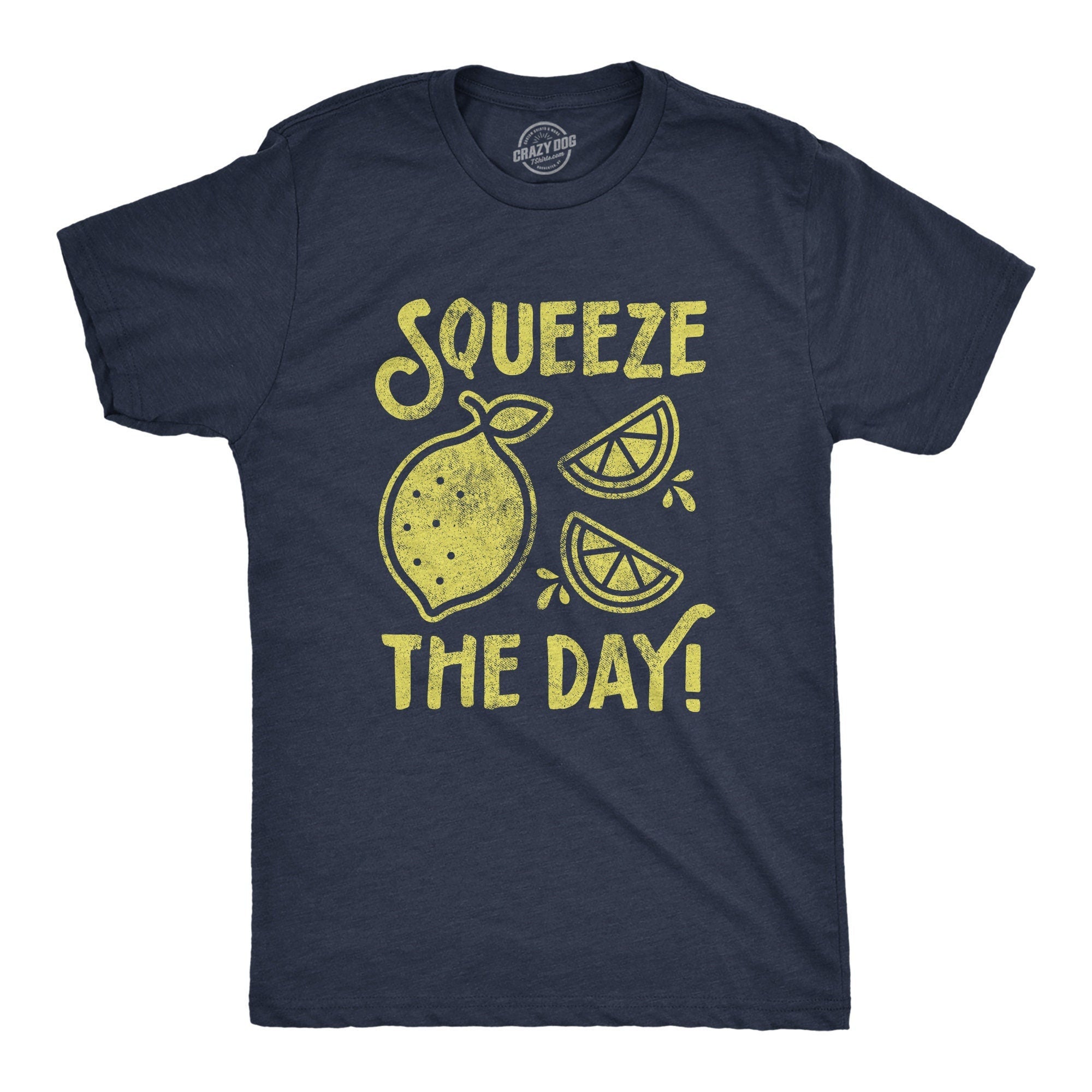 Squeeze The Day Lemon Shirts Dad Shirt Funny Mens Shirt Funny Foodie Shirt Funny Saying Shirt Funny Shirt Quotes Foodie Shirts Graphic Tee – Easygoing Wear · High-Quality Print