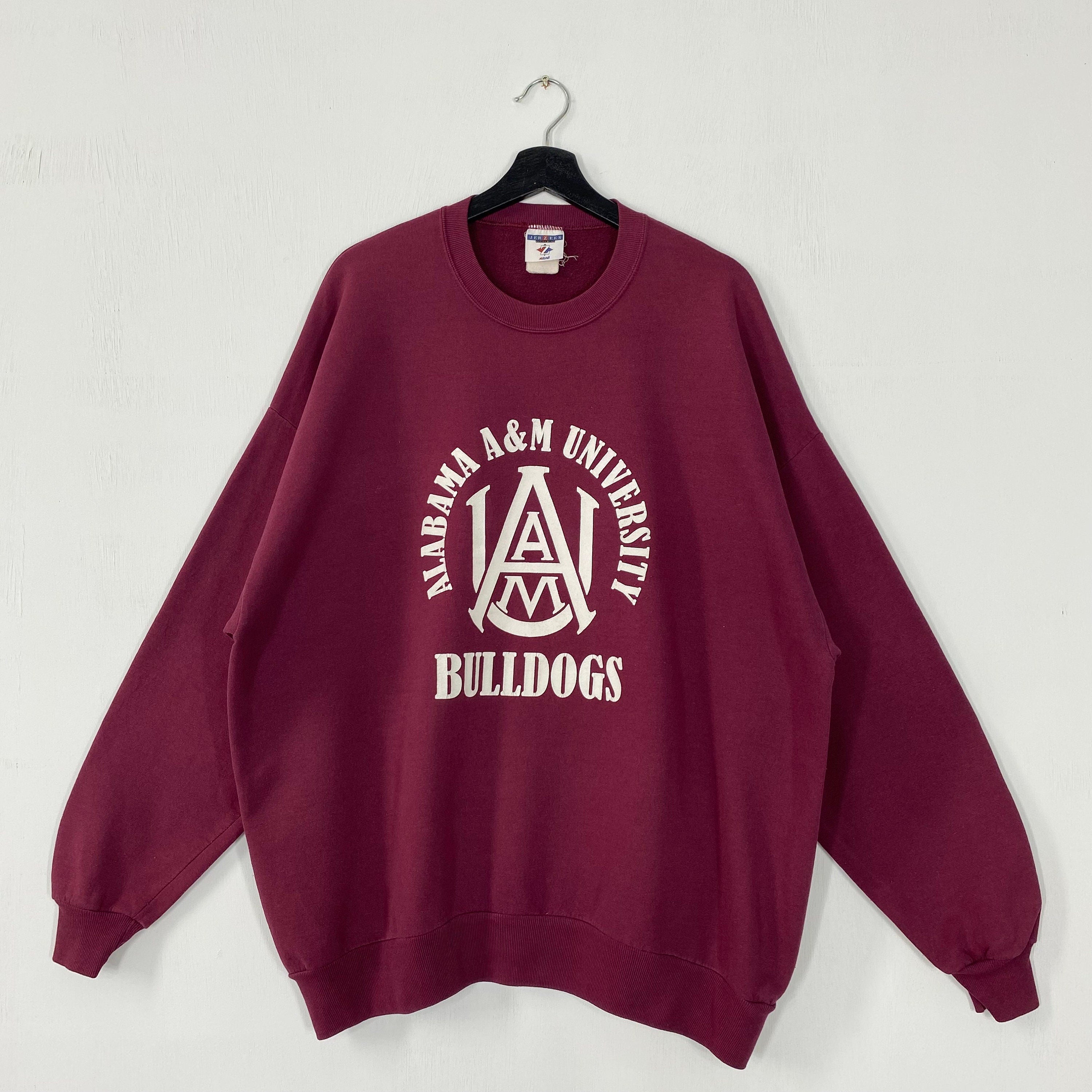 Vintage 90s Alabama AM University Sweatshirt Alabama Crewneck Alabama Agricultural Mechanical Pullover Alabama Bulldogs Print Logo XXLarge Sweatshirt – Easygoing Wear · Trending Graphic Apparel