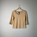 Vintage Y2K beige tan lace trip quarter sleeve v neck top size small Graphic Tee – Feel-Good Design · Trending Graphic Apparel