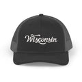 Wisconsin Snapback Trucker Cap Embroidered Wisconsin Hat Personalization Available Graphic Tee – Soft Feel · Perfect For Daily Wear