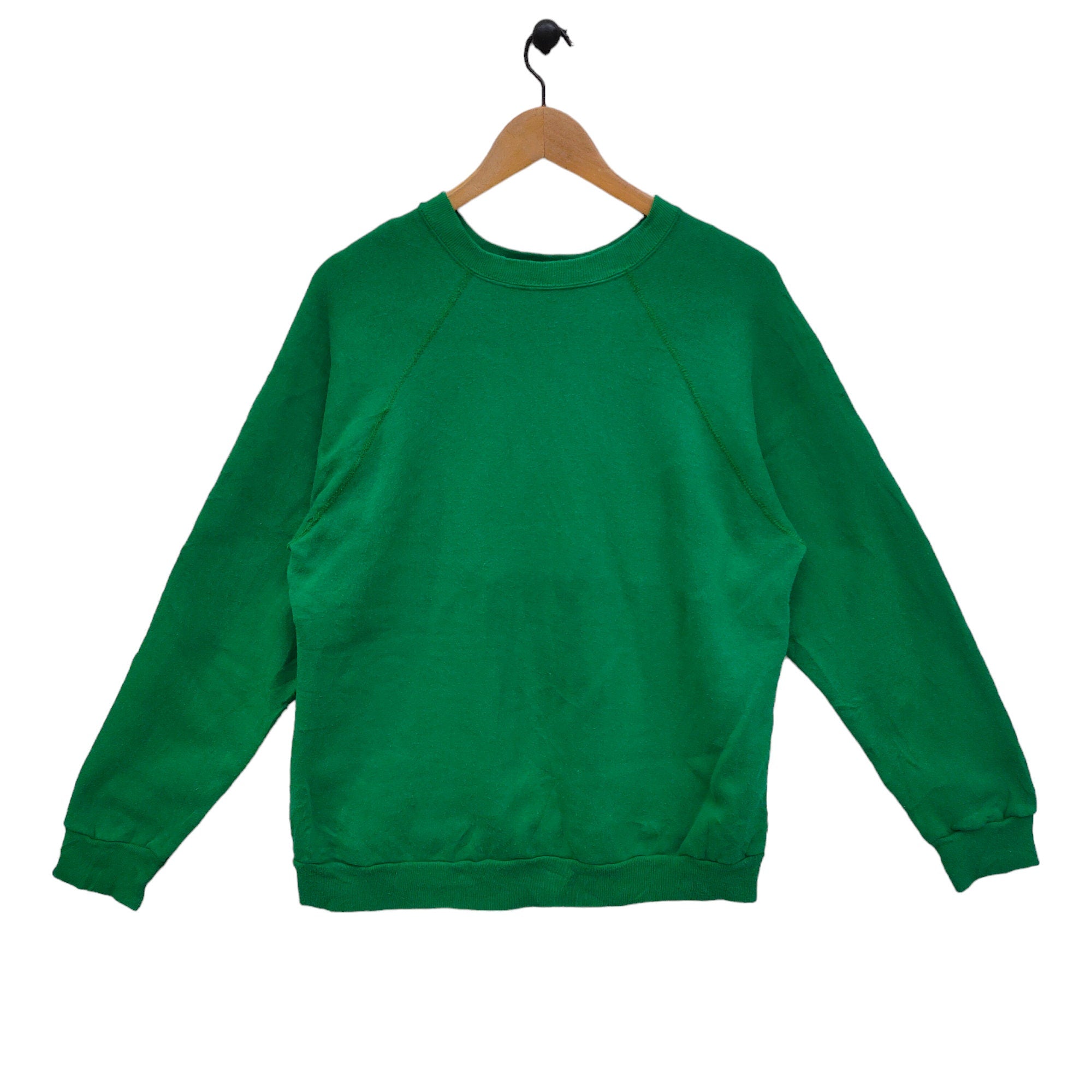 80s 90s Blank Sweatshirt Large Vintage The Sweatshirt Company Sweater Jumper Crewneck Green Womens Size L Sweatshirt – Warm & Stylish · Great Gift For Fans