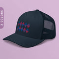 Bisexual Triangles Trucker Cap Subtle Bisexual Diamonds Hat LGBTQ Bisexual Pride Flag Hat Bi Pride Outfit Bisexual Gift Graphic Tee – Premium Graphic · Top Pick For Any Outfit