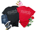 Custom Engagement Shirts Bride TShirt Fiance and Fiancee Est 2024 Engagement Gifts Fiance and Fiancee Est 2024 Engagement Couple Shirts Graphic Tee – Easygoing Wear · Top Pick For Any Outfit