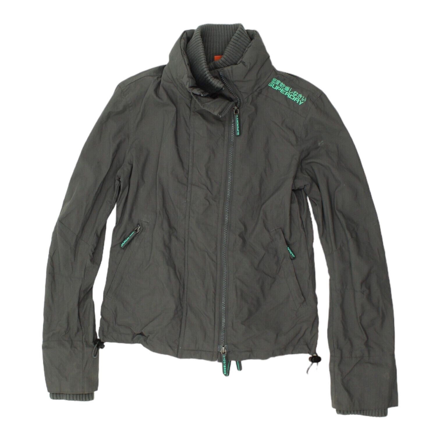Superdry Windcheater Womens Grey Nylon Windbreaker Jacket Vintage Designer VTG Graphic Tee – Easygoing Wear · High-Quality Print