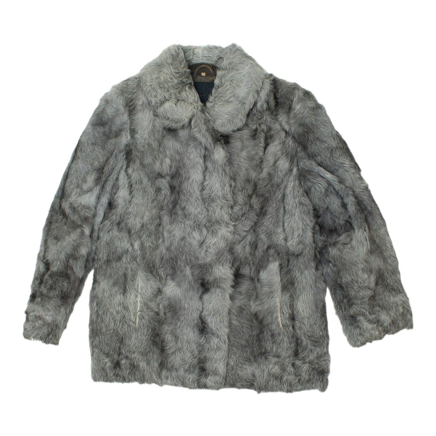 Vintage Womens Grey Real Fur Hook Fastening Jacket High Luxury Coat VTG Graphic Tee – Everyday Comfort · Great Gift For Fans