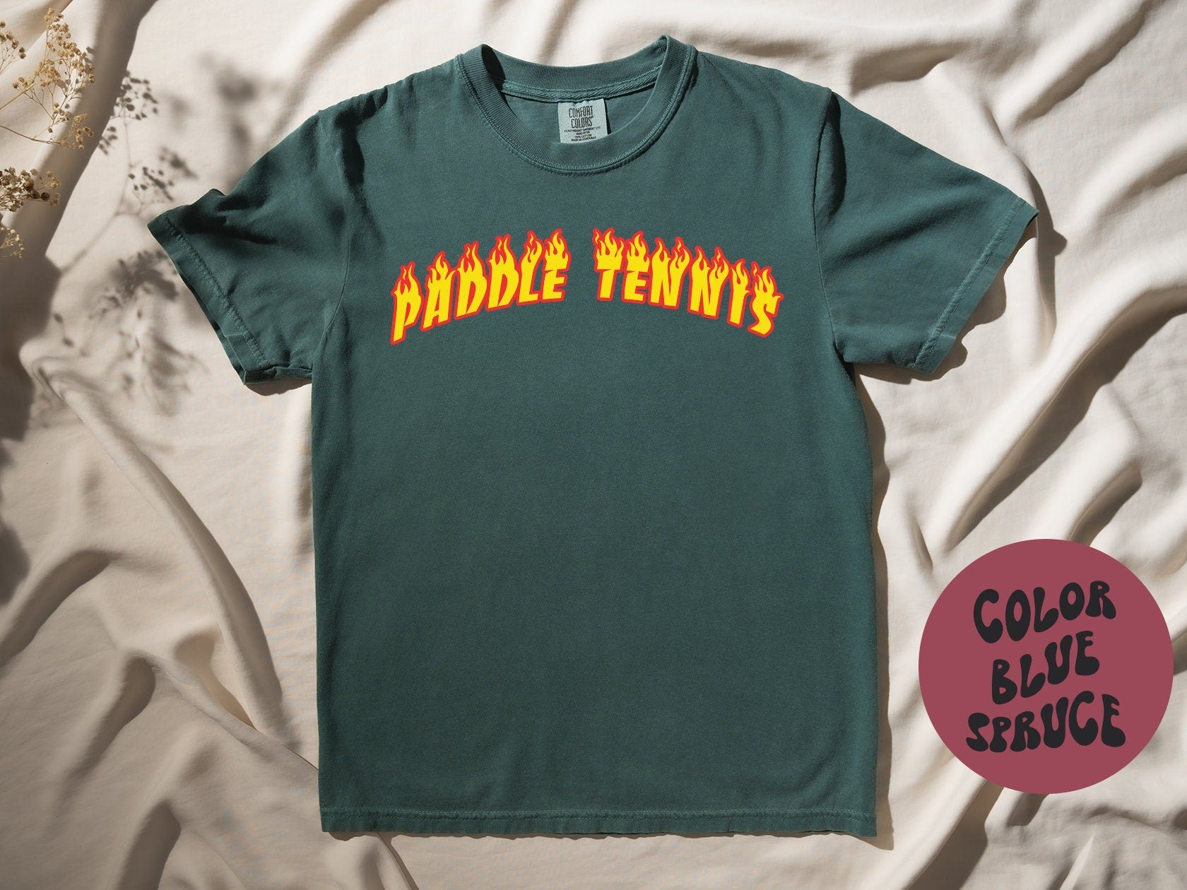 Paddle Tennis Shirt Gifts COMFORT COLORS Tshirt Crew Neck Tee Crewneck Short Sleeve Men Women Graphic Tee – Everyday Comfort · High-Quality Print