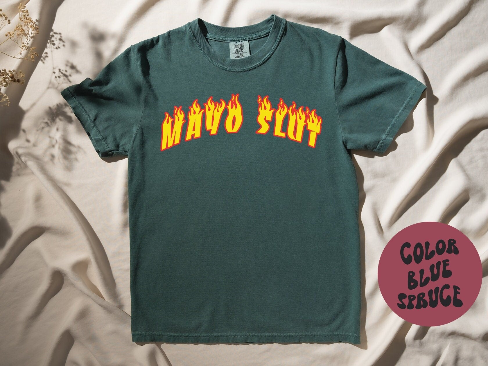 Mayo Slut Shirt Gifts COMFORT COLORS Tshirt Crew Neck Tee Crewneck Short Sleeve Men Women Graphic Tee – Aesthetic Look · High-Quality Print