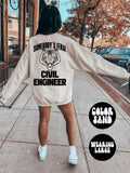 Civil Engineer BACK PRINT Sweatshirt Gifts Crewneck Funny Sweater Shirt Jumper Men Women Him Her Sweatshirt – Everyday Comfort · Great Gift For Fans