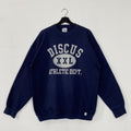 Vintage 90s Discus Athletic Sweatshirt Discus Crewneck Discus Sweater Pullover Sportswear Discus Athletic Department Print Logo Blue XLarge Sweatshirt – Warm & Stylish · Perfect For Daily Wear