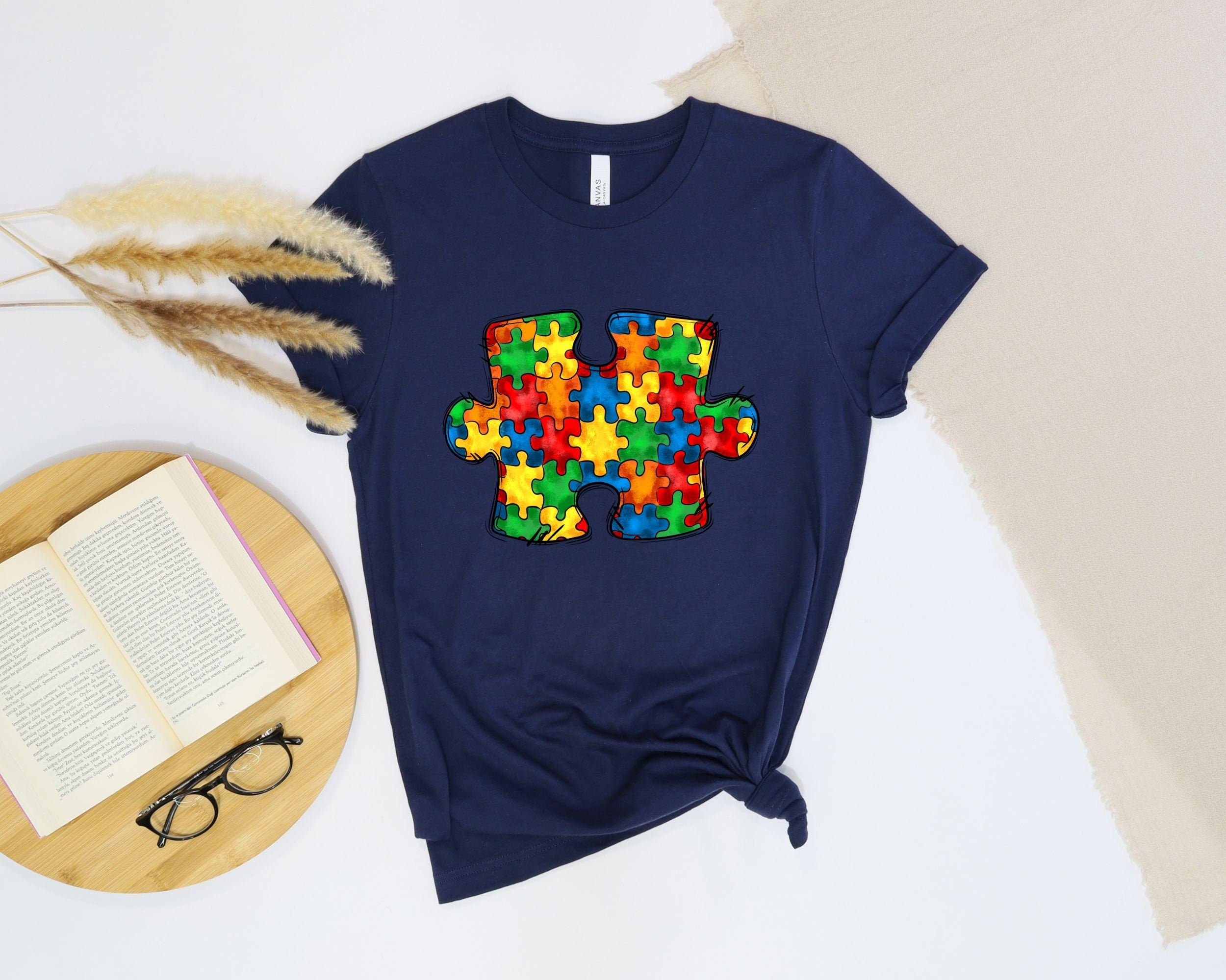 Colorful Autism Puzzle Shirt Autism Shirt Autism Mom Shirt Puzzle Shirt Autism Puzzle Shirt Autism Awareness Shirt Proud Mom Shirt Graphic Tee – Soft Feel · Top Pick For Any Outfit