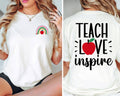 Teacher Shirts Preschool Teacher TShirt Teach Love Inspire Kindergarten Teacher Teach Love Inspire Teacher Group Shirts Graphic Tee – Warm & Stylish · Top Pick For Any Outfit