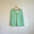 Y2K vintage 00s green and blue cardigan size m Graphic Tee – Warm & Stylish · Trending Graphic Apparel