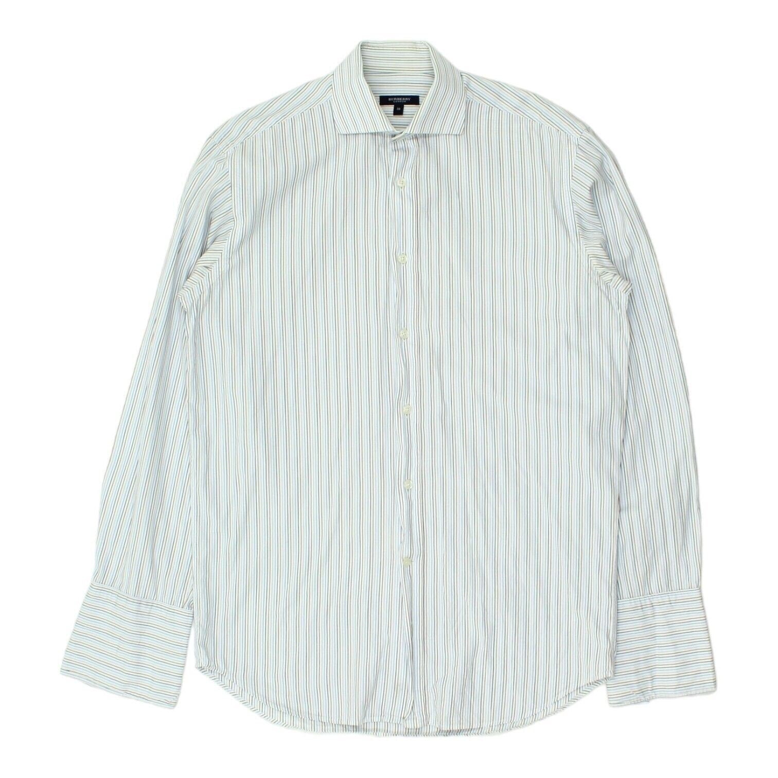 Burberry London Mens White Pin Stripe Spread Collar Shirt Vintage Designer VTG Graphic Tee – Everyday Comfort · Top Pick For Any Outfit