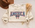 Coquette Bow American Flag Sweatshirt 4th of July Shirt 4th of July Shirt Independence Day Red White and Blue 4th of July Sweatshirt – Fan Favorite · Top Pick For Any Outfit