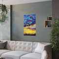 Sky Sunset Satin Poster Home Decor Horizon View Poster Wall Poster Home RV Cabin Decor Gift Nature Lover Graphic Tee – Cozy Vibes · High-Quality Print