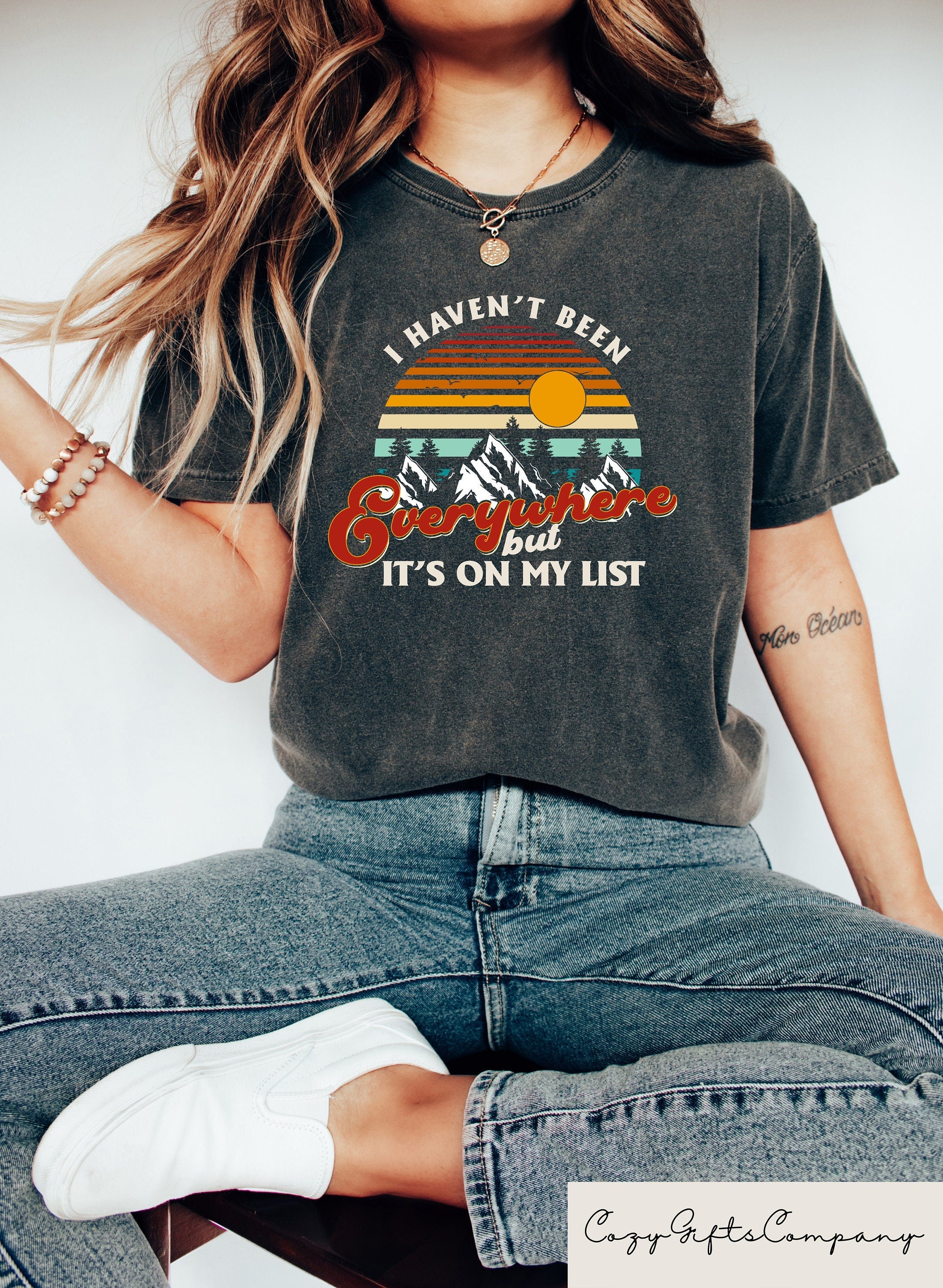 I Haven39t Been Everywhere But It39s On My List World Traveler Shirts Vacation Shirt Adventure Shirt Gift For Traveler Funny Travel Shirt Graphic Tee – Bold Style · High-Quality Print