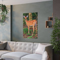 Deer Poster Nature Inspired Home Cabin RV Decor Nature Satin Photograph Gift For Animal Lover Nature Scene Wall Furnishings Graphic Tee – Everyday Comfort · Great Gift For Fans