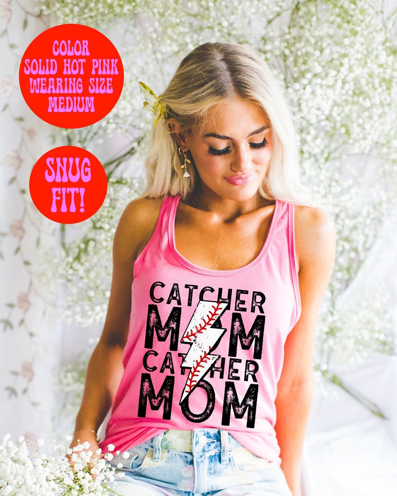Catcher Mom Mothers Day Tank Top Gifts Racerback Shirt Sleeveless Women39s Tank Top – Aesthetic Look · High-Quality Print