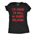 Going To Hell In Every Religion Karma Shirts Halloween Shirt Women 666 Spooky Shirt Funny Halloween Shirt Devil Shirts Evil Shirts Graphic Tee – Soft Feel · Top Pick For Any Outfit
