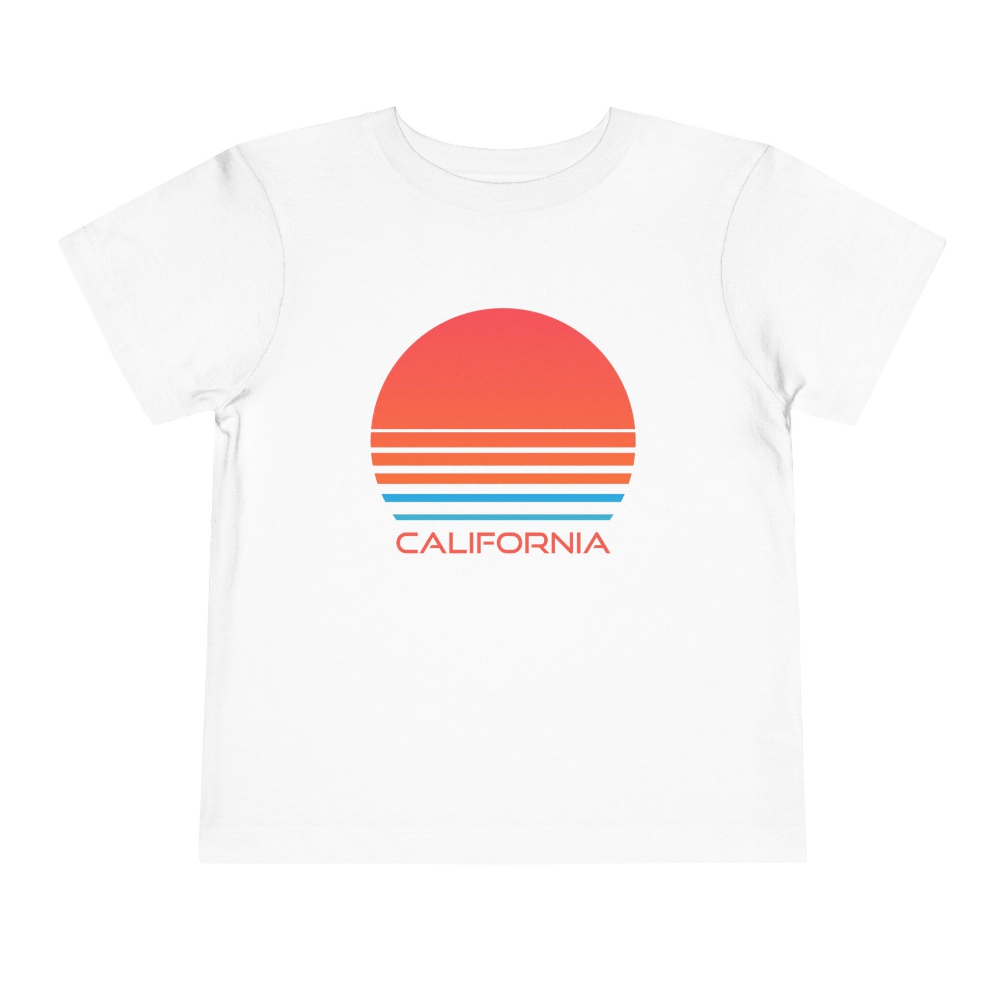 California Toddler TShirt Retro 80s Unisex Toddler California Shirt Personalization Available Graphic Tee – Feel-Good Design · Must-Have Style