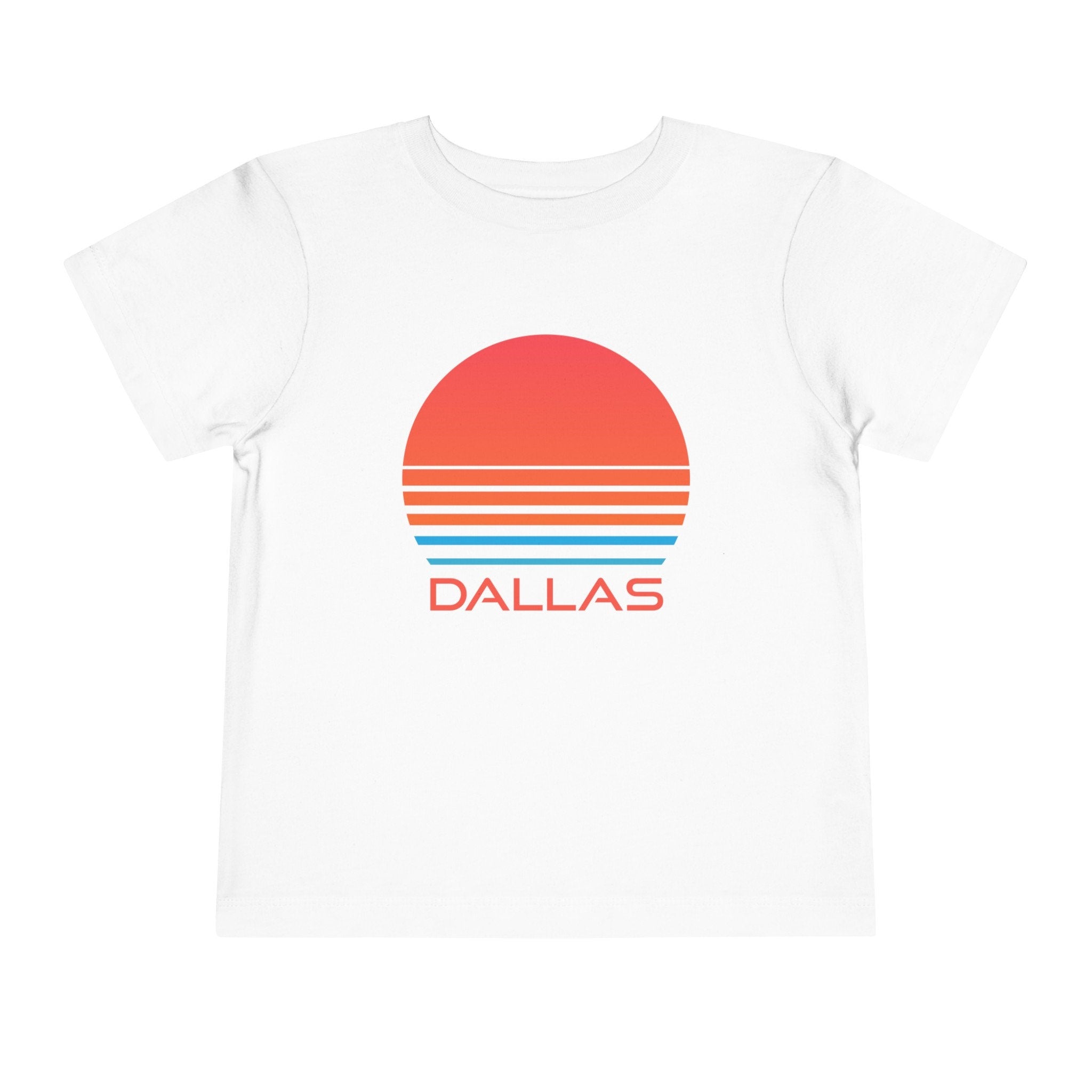 Dallas Texas Toddler TShirt Retro 80s Toddler Dallas Shirt Personalization Available Graphic Tee – Easygoing Wear · Great Gift For Fans