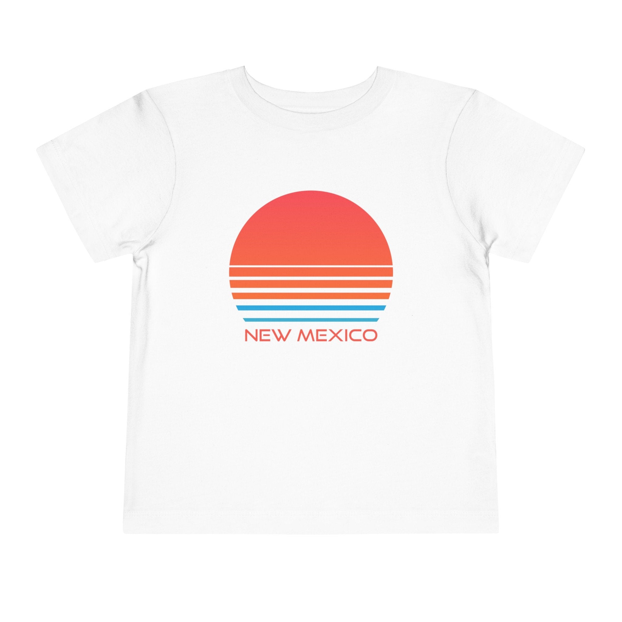 New Mexico Toddler TShirt Retro 80s Unisex Toddler New Mexico Shirt Personalization Available Graphic Tee – Soft Feel · High-Quality Print