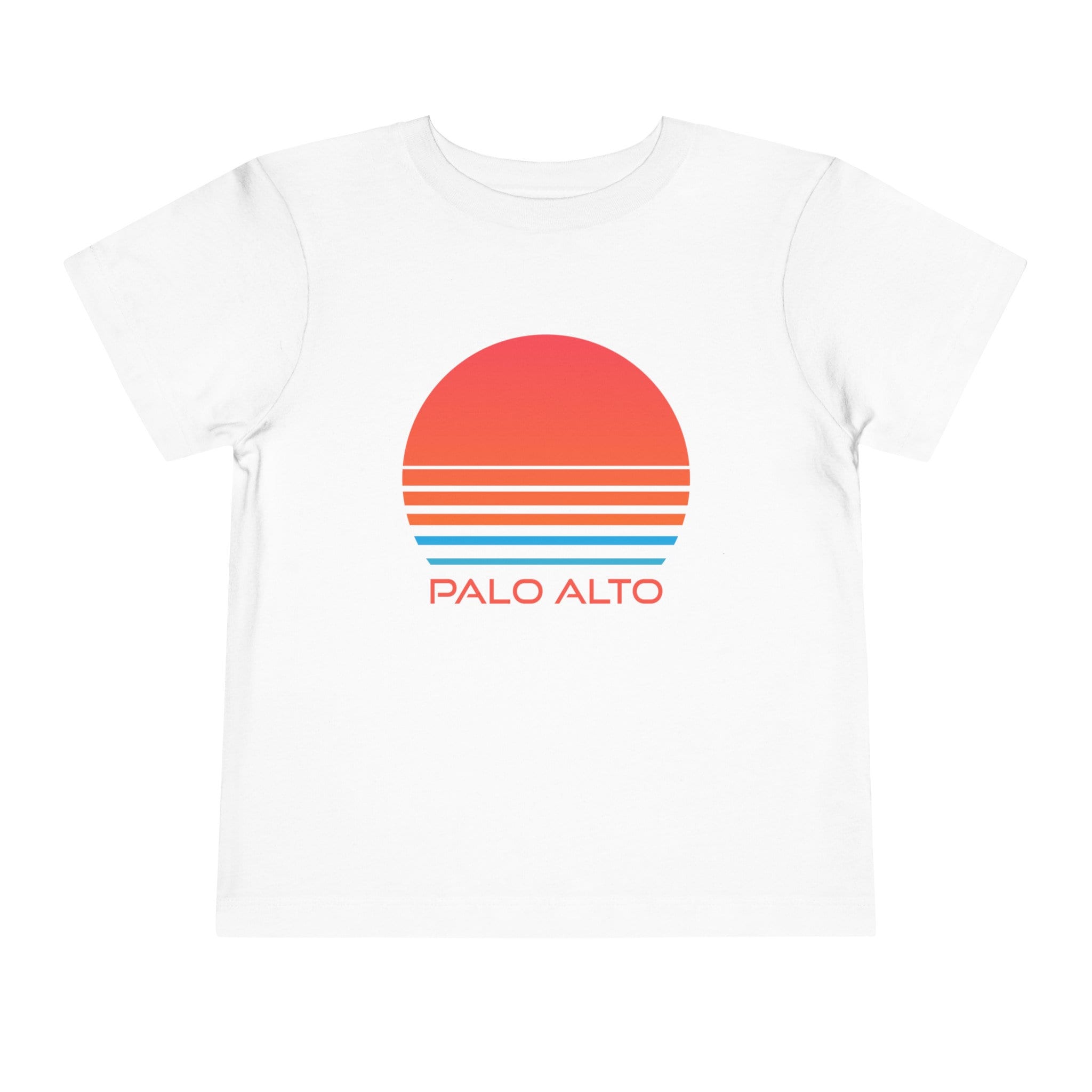 Palo Alto California Toddler TShirt Retro 80s Toddler Palo Alto Shirt Personalization Available Graphic Tee – Warm & Stylish · High-Quality Print