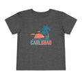 Carlsbad California Toddler TShirt Retro Palm Tree Toddler Carlsbad Shirt Personalization Available Graphic Tee – Warm & Stylish · Top Pick For Any Outfit