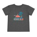 Honolulu Hawaii Toddler TShirt Retro Palm Tree Toddler Honolulu Shirt Personalization Available Graphic Tee – Warm & Stylish · Must-Have Style