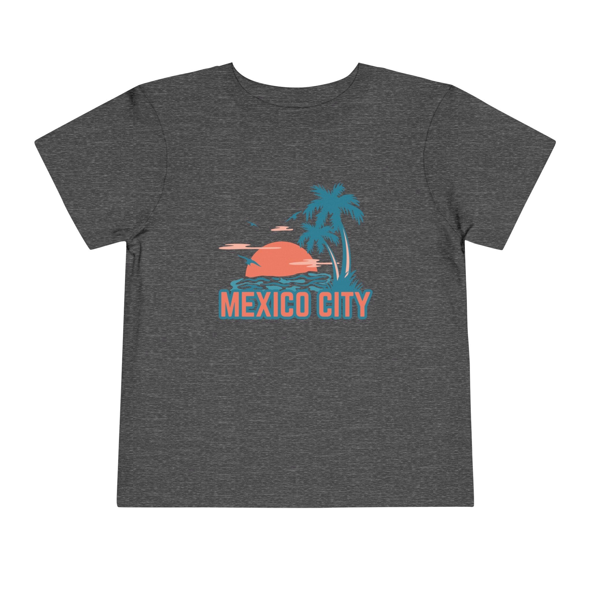 Mexico City Mexico Toddler TShirt Retro Palm Tree Toddler Mexico City Shirt Personalization Available Graphic Tee – Feel-Good Design · High-Quality Print