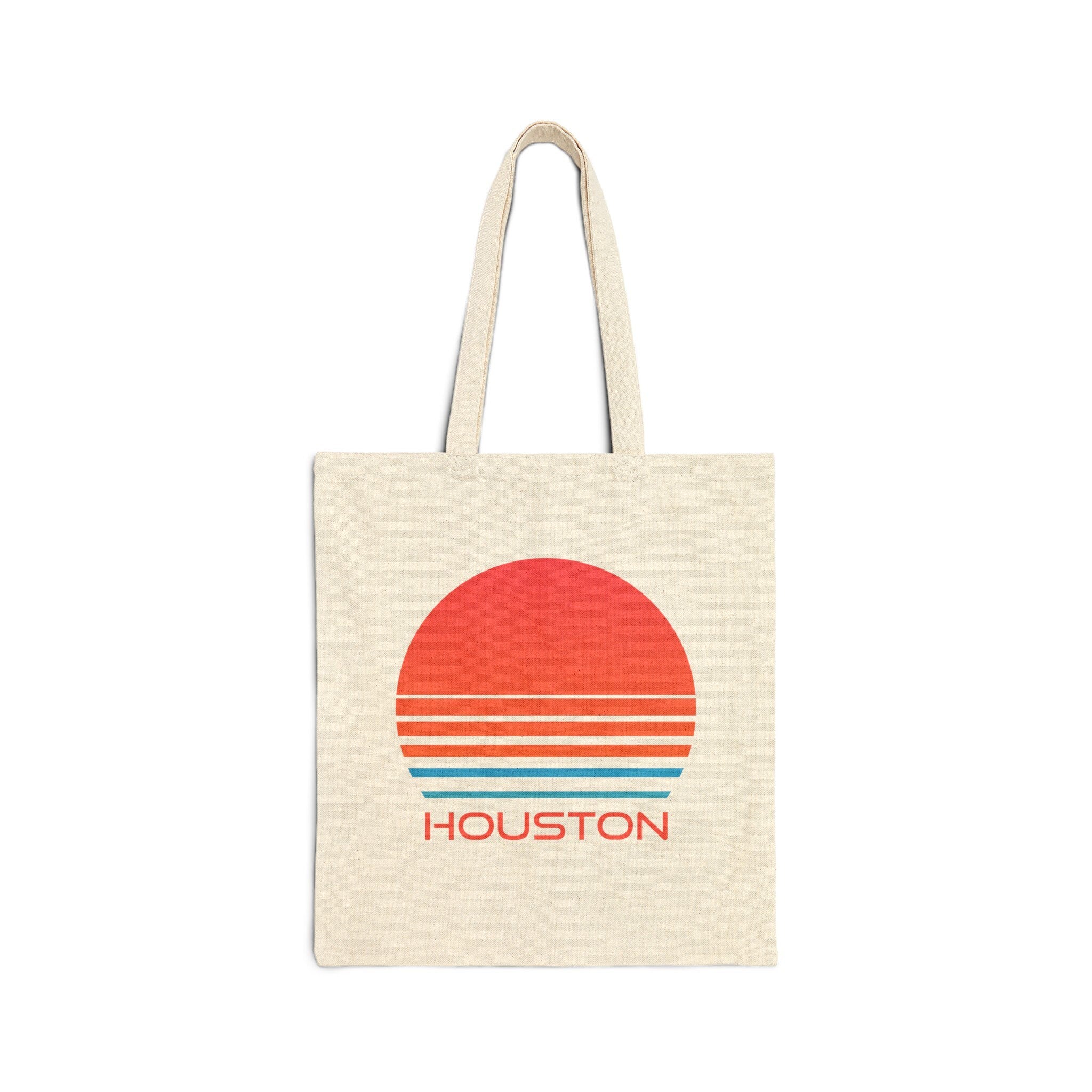 Houston Texas Retro 80s Cotton Canvas Houston Tote Bag Personalization Available Tote Bag – Feel-Good Design · Must-Have Style