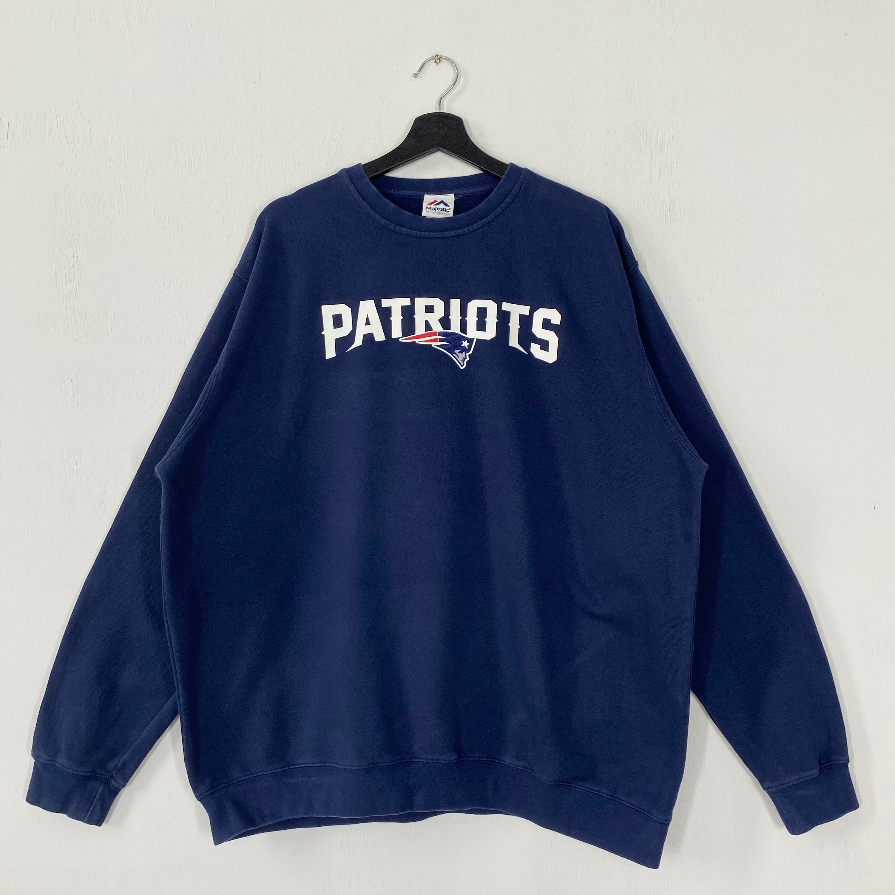 Vintage New England Patriots Sweatshirt New England Patriots Crewneck Patriots Sweater Sportswear NFL New England Patriots Print Logo XLarge Sweatshirt – Aesthetic Look · Great Gift For Fans