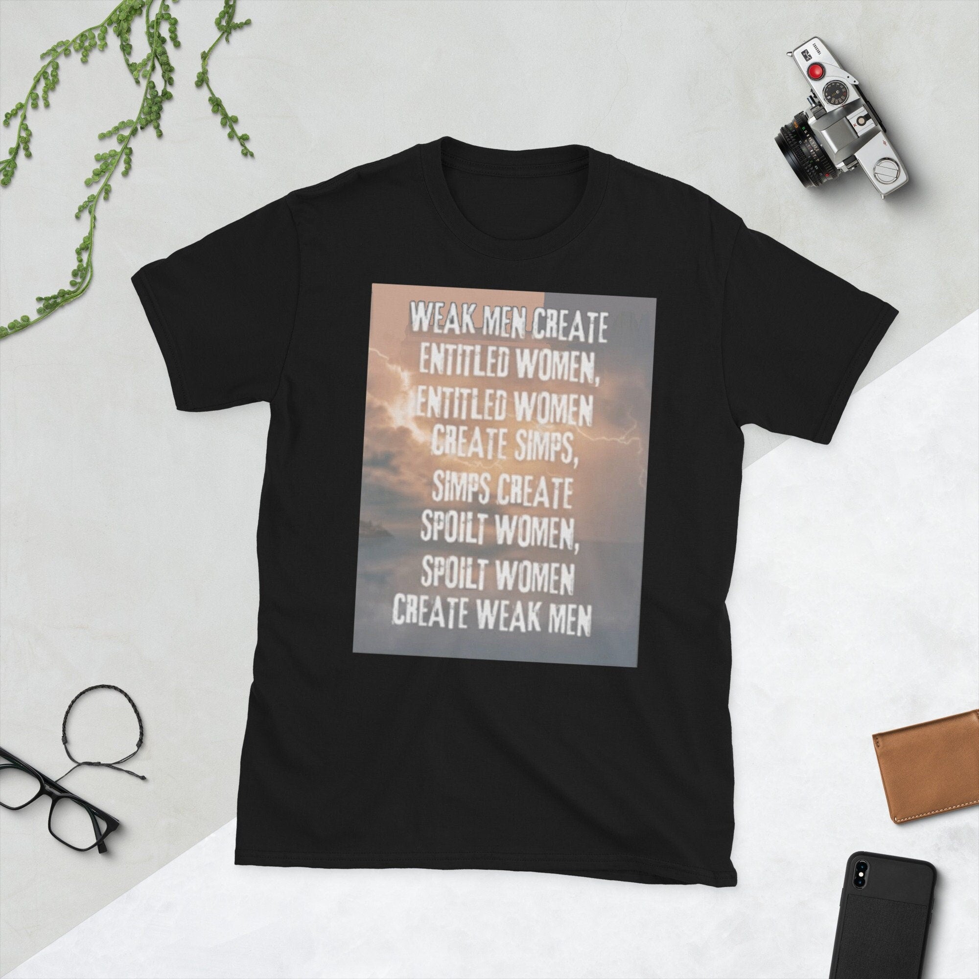 MGTOW Weak Men Entitled Women Simps Spoilt Women Short Sleeve Unisex T Shirt Graphic Tee – Bold Style · Great Gift For Fans