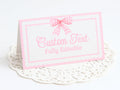 Pink Bow Food Label Pink Bow Birthday Pink Bow Baby Shower Girl Place Card Pink Bow Party Decor Classic Pink Food Tent Cards Gingham PINK1 Graphic Tee – Everyday Comfort · Trending Graphic Apparel