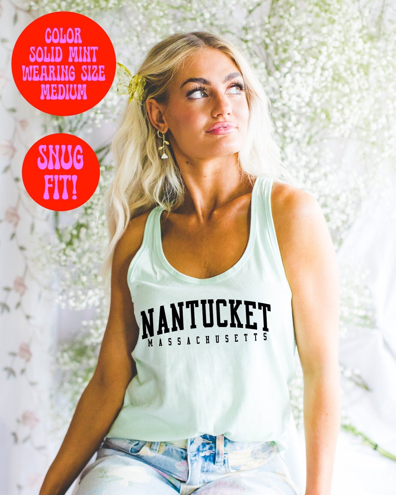 Nantucket Massachusetts Tank Top Gifts Racerback Shirt Sleeveless Women39s Tank Top – Warm & Stylish · Trending Graphic Apparel
