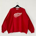 Vintage Detroit Red Wings Sweatshirt Red Wings Crewneck Red Wings Sweater Pullover Sportswear NHL Detroit Red Wings Embroidered Logo XXLarge Sweatshirt – Aesthetic Look · Trending Graphic Apparel