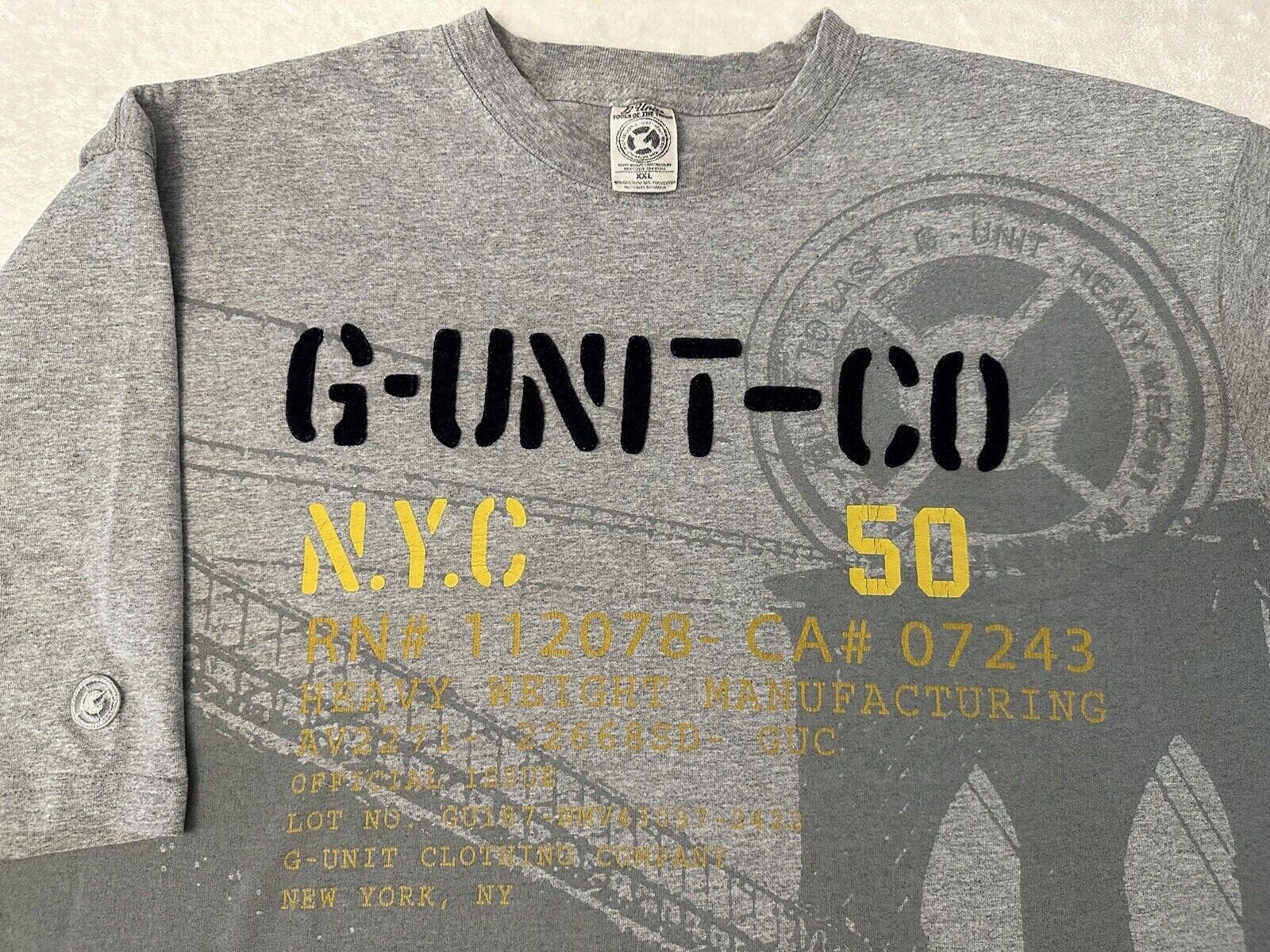 Vintage 2000s Y2K G Unit 50 Cent Hip Hop Rap Brooklyn Bridge Streetwear T Shirt XXL Graphic Tee – Fan Favorite · Trending Graphic Apparel