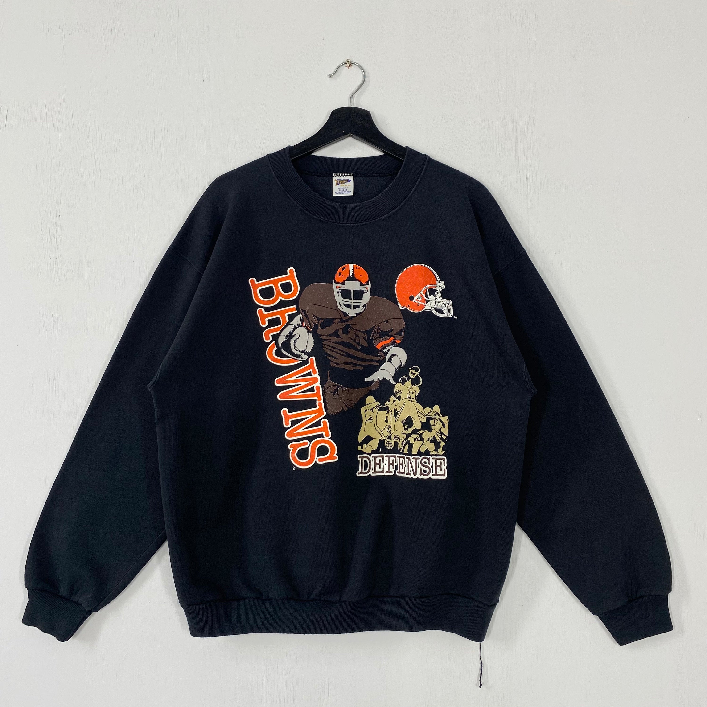 Vintage 90s Cleveland Browns Sweatshirt Cleveland Browns Crewneck Browns Sweater Pullover Sportswear NFL Cleveland Browns Print Logo Medium Sweatshirt – Cozy Vibes · High-Quality Print