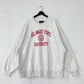 Vintage Delaware State University Sweatshirt Delaware Crewneck Delaware Sweater Pullover Delaware State Hornets Print Logo Grey XXLarge Sweatshirt – Aesthetic Look · Top Pick For Any Outfit